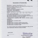 Declaration of Conformity