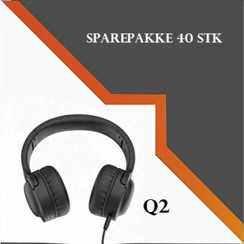 Sparepakke Q2 sort (40 stk) (på vei ut av sortiment)